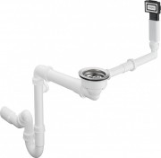 Сифон для раковин Hansgrohe D16-10 белый/нержавеющая сталь 43927000