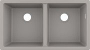 Мойка для кухни монтаж под столешницу Hansgrohe S51 S510-U770 SilicaTec серый бетон 43434380