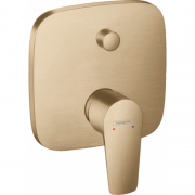 Смеситель для душа Hansgrohe Talis E однорычажный со встроенной защитной комбинацией бронза шлифованная 71474140