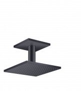 Верхний душ Hansgrohe Axor ShowerSolutions 250х250 2jet с держателем чёрный 35312350