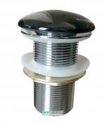 Донный клапан Volle click-clack латунь черный/хром 90-00-037black