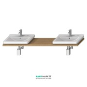 Столешница под раковину Jika Cubito 135-220 см с двумя вырезами дуб H46J4240145191