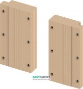 Комплект пластин TECE TECEprofil для кріплення поручнів безпеки дерево 9042008