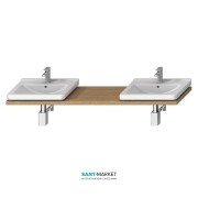 Столешница под раковину Jika Cubito 135-220 см с двумя вырезами дуб H46J4240145191