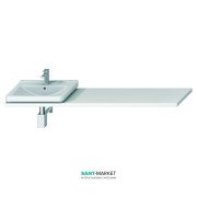 Столешница под раковину Jika Cubito 65-160 см с вырезом белый H46J4230115001