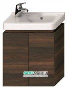 Тумба підвісна під раковину Jika Cubito 45 см 2 дверцята венге H40J4202004611