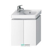 Тумба підвісна під раковину Jika Cubito 45 см 2 дверцята білий H40J4202005001