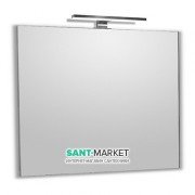 Зеркало в ванную комнату прямоугольное Volle с подсветкой хром 16-08-607