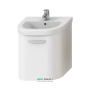 Тумба підвісна під раковину Jika Deep 50 см напівкругла білий H4541314345001