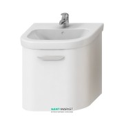 Тумба подвесная под раковину Jika Deep 55 см полукруглая белый H4541324345001