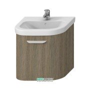Тумба підвісна під раковину Jika Deep 55 см напівкругла золотий дуб H4541324343411