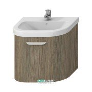 Тумба подвесная под раковину Jika Deep 65 см полукруглая золотой дуб H4541344343411
