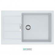 Мийка для кухні Franke Sirius SID 611-78 XL врізна зворотний з двома отворами Tectonite білий 114.0497.954