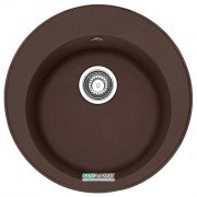 Мойка для кухни Franke Ronda ROG 610 врезная круглая Fragranite шоколад 114.0381.023