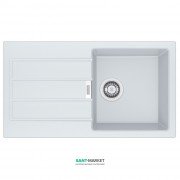 Мийка для кухні Franke Sirius SID 611-78 Slim врізна зворотний з двома отворами Tectonite білий 114.0497.958