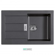 Мийка для кухні Franke Sirius SID 611-78 врізна зворотний з двома отворами Tectonite чорний 114.0498.003