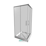 Душевая кабина Jika Lyra Plus 80х80 см белый профиль прозрачное стекло H2513810006681