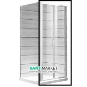 Дверь душевая Jika Lyra Plus 90 см белый профиль прозрачное стекло H2553820006681