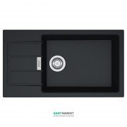 Мийка для кухні Franke Sirius SID 611-78 XL Slim врізна зворотний з двома отворами Tectonite чорний 114.0497.960