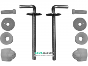 Петлі для дюропластового сидіння з кришкою для унітазу Jika Lyra Plus метал H8943830000001