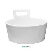 Раковина для ванної накладна Jika Art Ø 46 см кераміка білий H8101410001041