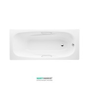 Сталева ванна Jika Alma 160х75 см з ручками білий H2342640000001