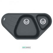 Мойка для кухни Franke Antea AZG 661-E врезная угловая Fragranite графит 114.0499.221