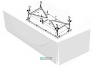 Панель і каркас для прямокутної ванни Kolpa-san Destiny / Tamia 170x70 см білий 992240/571278