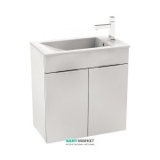 Тумба подвесная с раковиной для ванной Jika Cube 60х34 см белый H4536311763001