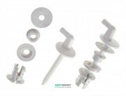 Петлі для сидіння з кришкою для унітазу Jika Dino пластик білий H8925140000001