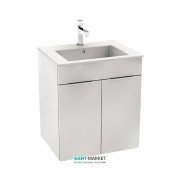 Тумба підвісна з раковиною для ванної Jika Cube 55х43 см білий H4536111763001