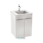 Тумба підвісна з раковиною для ванної Jika Cube 45х43 см білий H4536211763001