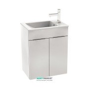 Тумба підвісна з раковиною для ванної Jika Cube 50х34 см білий H4536411763001