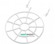 Решітка для технічного унітазу Jika Mira пластик білий H8950490000001