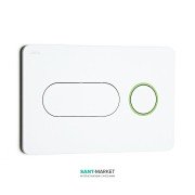 Панель смыва Jika Modul PL8 двойной смыв белая основа зелёное кольцо H8936460000001