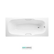 Стальная ванна Jika Praga 180х80 см с ручками белый H2343840000001