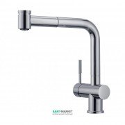 Смеситель для кухни Franke Logik Pull Out однорычажный с выносным изливом латунь хром 115.0081.528