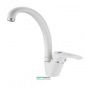 Смеситель для кухни Franke Vega однорычажный латунь покрытие Fragranit белый 115.0275.366