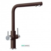 Змішувач для кухні Franke Neptune Clear Water Двохважеля для водопровідної і фільтрованої води латунь хром / шоколад 115.0370.696