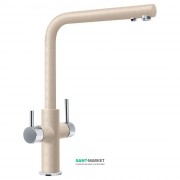 Змішувач для кухні Franke Neptune Clear Water Двохважеля для водопровідної і фільтрованої води латунь хром / ваніль 115.0370.710