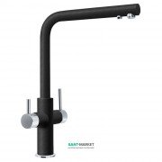 Змішувач для кухні Franke Neptune Clear Water Двохважеля для водопровідної і фільтрованої води латунь хром / онікс 115.0370.694