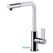 Змішувач для кухні Franke Neptune Evo змішувач з виносним зливом латунь хром / білий 115.0373.944