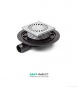 Зливний трап для балконів і терас МСН бічний стік з гратами 382A