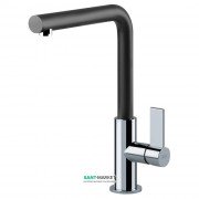 Смеситель для кухни Franke Neptune Evo однорычажный латунь покрытие Fragranite хром/черный 115.0373.930