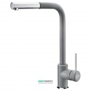 Змішувач для кухні Franke Sirius змішувач з виносним зливом латунь покриття Fragranite хром / сірий камінь 115.0476.824