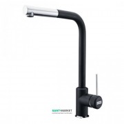 Змішувач для кухні Franke Sirius змішувач з виносним зливом латунь покриття Fragranite хром / онікс 115.0476.827