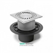 Сливной трап для балконов и террас МСН прямой сток с решеткой 386E