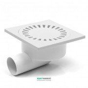 Зливний трап з гідрозатворів MCH з горизонтальним випуском DN 50 білий 326 Р