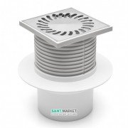 Зливний трап з гідрозатворів MCH з вертикальним випуском DN 50 білий 421 L