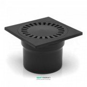 Зливний трап з гідрозатворів MCH з вертикальним випуском DN 110 чорний 323 Р